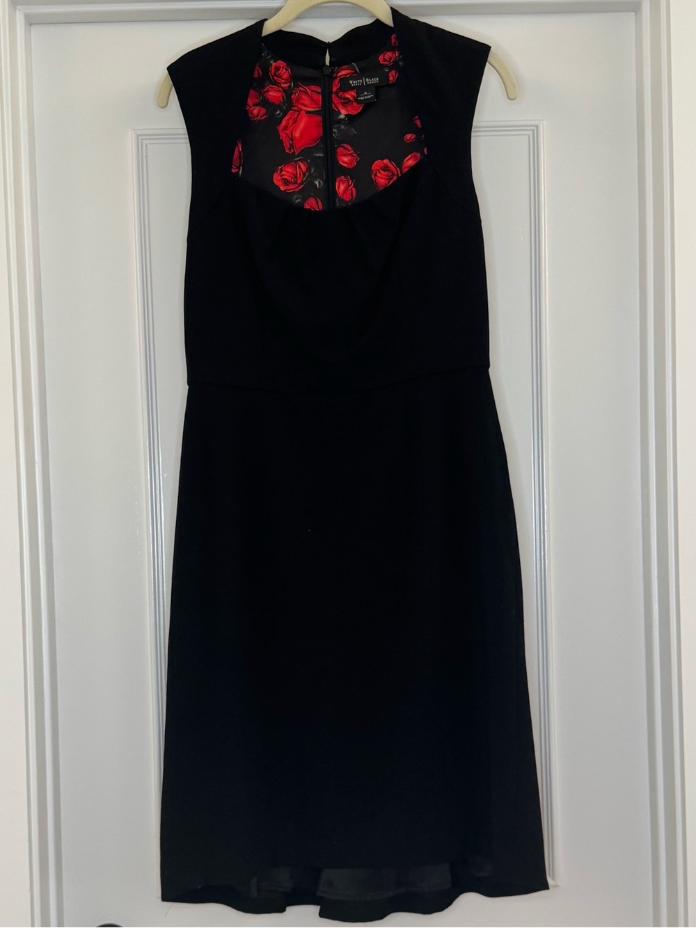 White House Black Market Bow Belt Fot and Flare Cocktail Dress Size 8